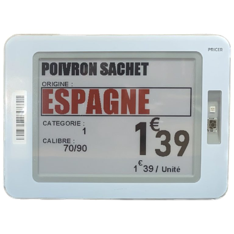Etiquette électronique de Gondole SmartTAG HD 110 FL NFC Red (pack de 10) IR2S