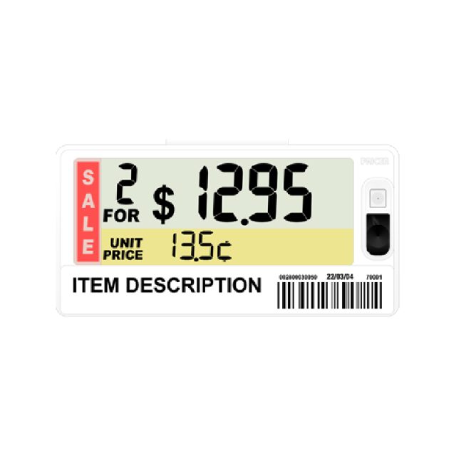 Etiquette électronique de Gondole SmartTAG SEGMENT Freezer Taille M (pack de 25) IR2S